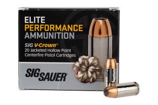 Sig Sauer Elite Performance V-Crown 40 S&W 165gr JHP Ammo - Box of 20